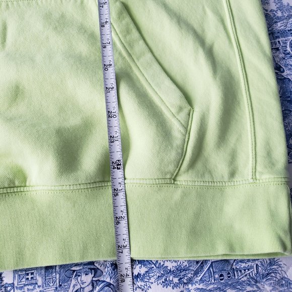 Nike NSW Club Floral Embroidered Logo Green Fleece Pullover Hoodie - Picture 8 of 10